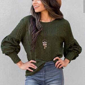 Joyfolie Green Sweater